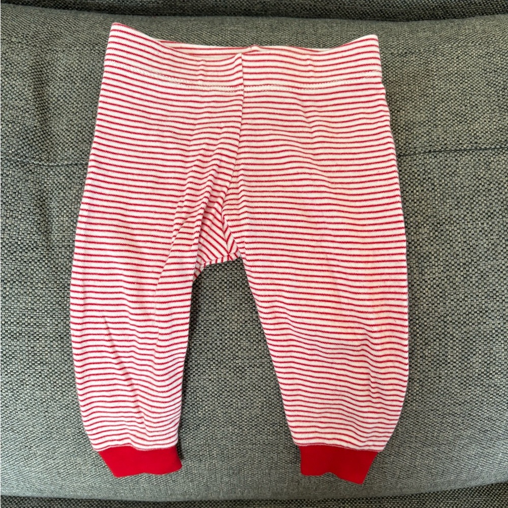 Lake Pima pajamas red stripe 9-12 months - Picture 7 of 9